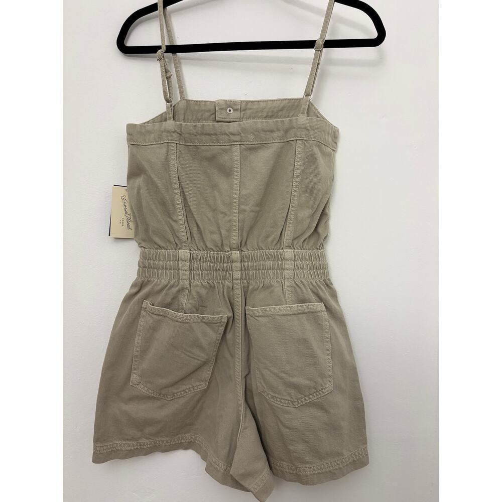 Universal Thread Khaki Green Strapless Romper Shorts XS NWT Target $32 - Picture 2 of 3